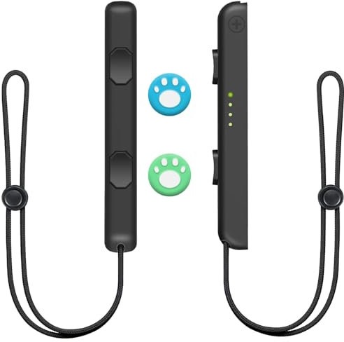 Gaaqii Une paire de Dragonnes Switch Manette Accessoire Switch Dragonne avec 2 Capuchons de Joystick Compatible avec Contrôleur Switch Accessoires