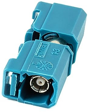 AMPIRE CAB-FAK-FF FAKRA Adapter, Buchse auf Buchse, wasserblau