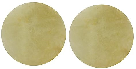 VINTORKY 2st Haut Für Djembe-trommel Perkussionsteile Aus Leder Zubehör Für Kick-drum-skin Trommellederhaut Schamanentrommel Trommelfelle Trommelfell Aus Leder Bass Büffelleder Afrika