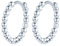 MOOFUN Klein Kugel Perlen Ohrringe Silber 925 Creolen Größe 14mm Ohrring Damen Ohrringe Ohringe Silber Ohrschmuck für Mama Beste Freundin Teenager Mädchen Schwester Frauen Geschenk Geburtstagsgeschenk