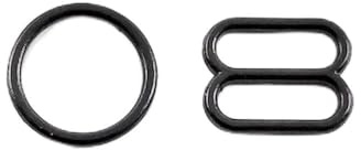 XDMING 20/40 Set 6-20 mm Metall O Ring Tri-Glide Schnallen BH Unterwäsche Normal Verschluss Bikini Verbinder Haken DIY Kleidung Zubehör zum Nähen
