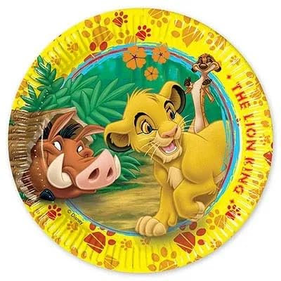 30 Piatti RE LEONE Lion Guard decoro Tavolo - in carta monouso Ø19,5 cm