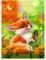 ParNarZar Diamond Painting Set für Erwachsene Fuchs und Schmetterling 35x45cm Klein Eckige Steine vollbild set für Küche, Speisesaal, Wohnstub, Schlafzimmer, Eingangshalle, Treppe