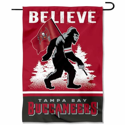 Tampa Bay Buccaneers Bigfoot Sasquatch Believe Yard Gartenbanner Flagge