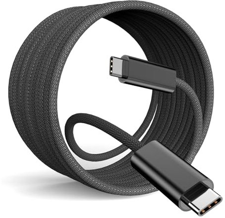 Cavo USB C a USB C extra lungo 4 m 60 W USB C cavo di ricarica rapida intrecciato cavo di tipo C per iPhone 16/16Plus/16Pro/Max, MacBook Pro/Air, iPad Pro/Air/Mini, Samsung, Pixel, Laptop