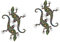 iplusmile 4stücke Wandtattoo Gecko Aufkleber Bunte PVC Deko-Sticker Für Auto Gepäck Und Zuhause Kreative Und Lustige Wanddekoration Einfach Anzubringen Langlebig Und Sicher