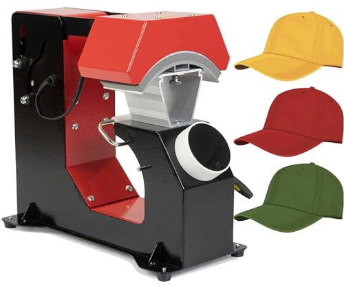 Cap Heat Press Maschine, Mit Digital LCD Timer Und Temperaturregelung, Clamshell-Design, Gebogene Element Kappe Wärmepresse, Diy Hat Press Heat Machine, Für T-Shirts Tassen Hat Platte Cap