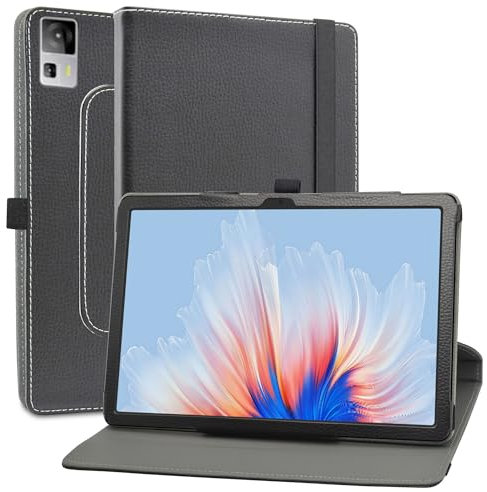 MAMA MOUTH Cover per CHUWI AuPad Custodia,Slim girevole Smart 360 gradi di rotazione Case Cover Custodia Protettiva per CHUWI AuPad 10.95 Pollici Tablet,Nero