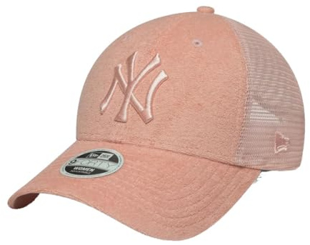 New Era WMNS Fabric Trucker 9Forty Adjustable Cap NY Yankees Rosa, Size:OneSize
