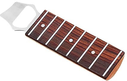 MAGICLULU Stainless Steel Guitar Shaped Bottle Opener Portable Handheld Cap Catcher for Music Lovers Party Home Bar Wedding Supplies