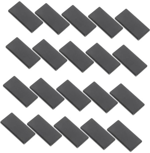 HOLIDYOYO Nylon Endkappen Einfache Montage und Schmutzabweisend für 2040 Aluminiumprofile 20 Stück Schwarz Europäisches Standardverschlussdesign für Industrieanwendungen