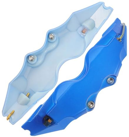 MAGICLULU Abs Bremssattelabdeckungen für Auto Blaue Radnaben Abdeckung Einfache Montage Sportliche Optik für Scheibenbremsen