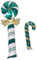Sosoport 1 Satz Adorable Folienballons Zuckerstangen Design für Weihnachten Teiliges aus Tiefgrünen Luftballons Deko für Festliche Partys und Weihnachtliche Anlässe für Fotos und Feiern