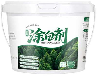 Hogvinnatil Weiße Farbe für Bäume, Schutzmittel für Holz, 525 ml, für Zäune, Garten, Landschaft, Bauernhof, Forstwirtschaft, Hof, Hinterhof