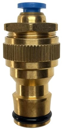 NatureHolic Anschluss für Osmoseanlagen - Gardena Schnellkupplung auf 6mm Osmoseschlauch - Messing Adapter - tropffreie Verbindung - einfache Handhabung