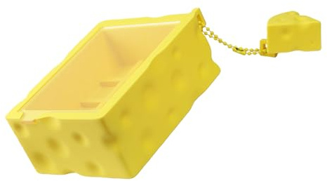LSTTBO Unique Cheese Themed Keycap Holder Organized Compartments Durability for Keyboards Enthusiasts Keycap Storage for Professionals