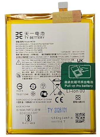 TY BETTERY® Batteria compatibile con Motorola modello NC50 per MOTO G41, G32