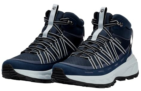 Jack Wolfskin Herren Schuhe Wanderschuhe Wild Hike Texapore Mid M, Farbe:Blau, Schuhgröße:EUR 44, Artikel:-C0412 Midnight Sky