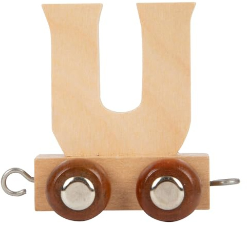 Small Foot Holz Buchstaben Zug Buchstabe U - 12 Stück Spielzeug Zug