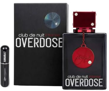 Armaf Club De Nuit Intense Overdose Extrait de Parfum 105ml, Perfume Árabe | Fragancia Oriental para Hombre de Larga Duración, Incluye Atomizador, Notas de Piña, Ciruela, Ámbar y Tonka
