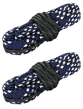 Sunny-JL 2 Stück Bohrungsreiniger Pistolenlaufreiniger .17 22 30 40 & 6 7 9 mm 12 20 Gauge Gewehr/Pistole / Schrotflinte Seil Reinigung Messingbürste Reinigungsschnur (G12: 410 GA Gauge)