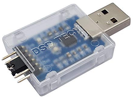 DSD TECH Convertitore seriale USB a TTL CP2102 con cavo, compatibile con Windows 7, 8, 10, Linux e Mac OS