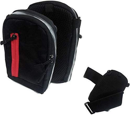 K-S-Trade Qualitativ & Innovativ Fototasche Kameratasche Gürteltasche Schutz Hülle Für Panasonic Lumix DC-TZ96 Case Bag Stoßfest Holster Schwarz
