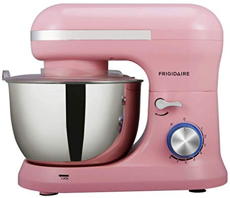 FRIGIDAIRE Culinary Chef ESTM020-PINK 4.5L Retro Stand Mixer (Pink), 4.75 Quart