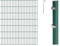 Alberts 653279 Doppelstabmattenzaun als 28 tlg. Zaun-Komplettset | verschiedene Längen und Höhen | grün | Höhe 140 cm | Länge 26 m