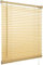 Funky Gadgets PVC Custom Made to Measure Blinds Window Venetian Blinds Easy Fit Curtains Trimmable Window blinds Child Safe Home Office 25mm Slats (Natural Wood Grain Effect - W120cm x L150cm)
