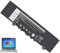 F62G0 Battery Replacement for Dell Inspiron 13 7000 2,P83G P83G001 P91G001 P91G P87G 39DY5 039DY5 13 5370 7370 7373 7380 7386 13MF Vostro 5370RPJC3 0RPJC3[11.4V 38Wh]