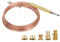 Universal Thermoelement Kit Adapter Gasherd Propangasöfen Kamin 900mm Ersatz Thermopile Generatoren für Gasöfen, Kamin Kessel und Warmwasserbereiter, 35,4 Zoll