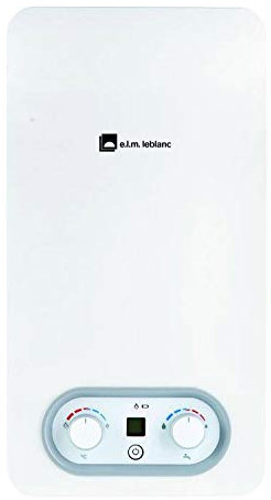 ELM LEBLANC Chauffe-Bain Bas nox LC10-4PVB Butane/Propane Cheminée 10L/Min avec veilleuse