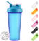 Litex Classic Shaker, great for protein shakes and pre-workout use, 20 oz (blue)
