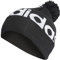 adidas Unisex Pompom Beanie, Black/White, S