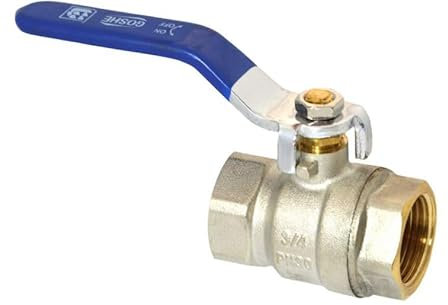 Kugelhahn 1/2'' bis 2''Blau 30 Bar 180°C IG/IG Hebelgriff Messing Venti Kugelventil Absperrhahn Absperrventil Wasserhahn PREMIUM (3/8'')