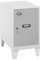 Simon Rack Simonlocker Kommode, klein, 575 x 300 x 500 mm, Amario aus Metall, inkl. Schlüssel, Weiß/Grau