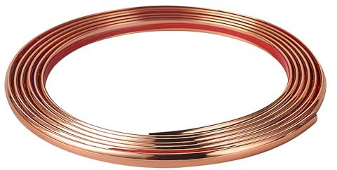 Flexible Zierleisten Selbstklebend 5m,abziehen und aufkleben,Wand,Ecke,Wand Zierleiste, Decke,Kleiderschrank,Schrank und automatische,Boden,Fliesen, Kanten,Verkleidung,Spiegel 5mx8mm (Roségold)
