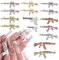 Punk Gun Nail Charms - y2k Nail Gems Gun Charms - 3D Silver Gun Nail Art Charms with Gems - Crystal Nail AK Gun Charms, Gothic Gun Nail Art for DIY Designs Supplies