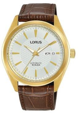 LORUS Herren Analog Automatik Uhr mit Leder Armband RL490BX9