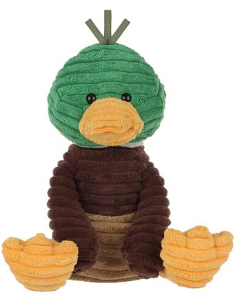 Apricot Lamb Cord Stockente Ente Plüschtiere für Kinder, weiche niedliche Kuscheltier für Baby Mädchen und Jungen, Flauschige Cord Mallard Grün 25 cm