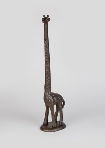New Stunning Giraffe Toilet Roll Holder Bathroom Kitchen Home Decor Free Standing Graceful Giraffe Design (44.5cm) - T09