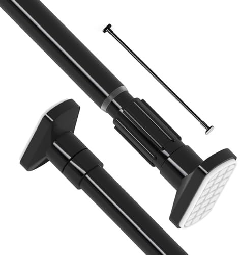 Curtain Poles Telescopic Curtain Rod No Drilling Shower Tension Rod Extendable Curtain Pole Metal Shower Pole For Shower Curtain Door Bathroom Kitchen Livingroom Bar (35.43-62.99(90-160cm))