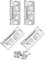 sourcing map 4Pcs 3x1.4 Inch Door Hinges Non-Mortise No Noise Bifold Door Hinges Plating for Cabinet Furniture Window Wardrobe with Screw, Chrome Plating