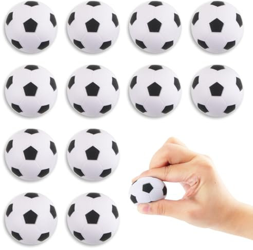 Katzenspielzeug, CIYIN 12 Mini Fußball, Katzenspielzeug Ball, Mini Fussball, Fussball Klein, Fussball Deko