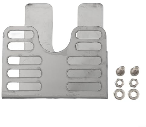 Besttoolifes Grill 7,6 cm/7,6 cm Schieber Edelstahl Drehspieß Halterung Eisen Spießhalter für Grill Grillen Einstellbare Position (Edelstahl)
