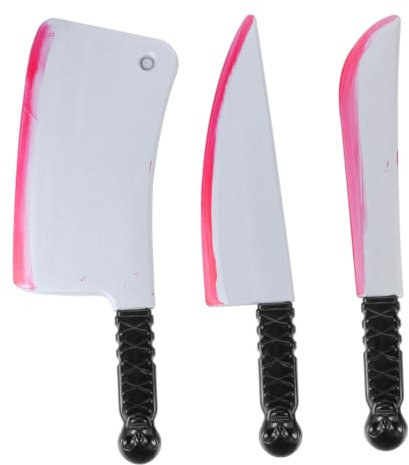 KOMBIUDA 3 Simulati Insanguinati Halloween Oggetti Di Scena Horror Set Di Decorazioni Per Feste in Costume