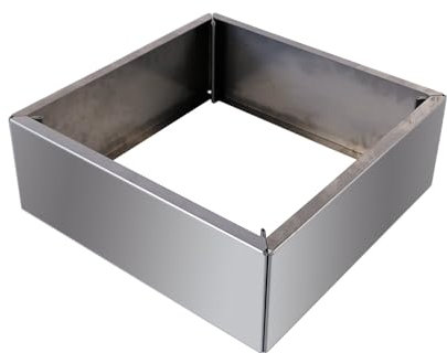 bellissa Vertikalbeet Rahmen S 55x55x20 cm aus Cortenstahl – rechteckiger Pflanzkasten Hochbeet Blumenkasten mit Edelrost – Beeteinfassung Beetumrandung Umrandung Rost Pflanzbeet Garten Terrasse