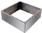 Vertikalbeet Rahmen S - Cortenstahl – Hochbeet & Pflanzkasten in Rechteckiger Form – L 55 x B 55 x H 20 cm