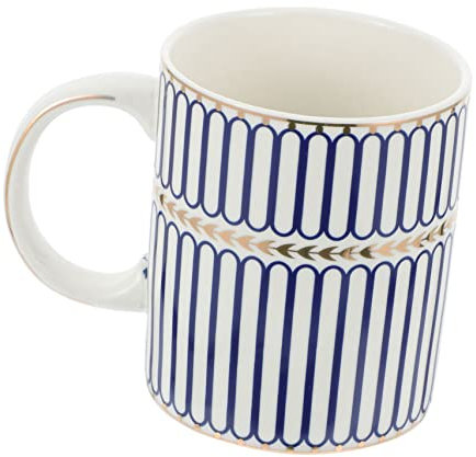 CIYODO Tazza Da Caffè in Ceramica A Righe Tazza D'acqua Decorativa Multiuso Set Tazzine Casa